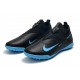 Nike React Phantom Vision 2 Pro Dynamic Fit TF Black Deep Blue Football Boots