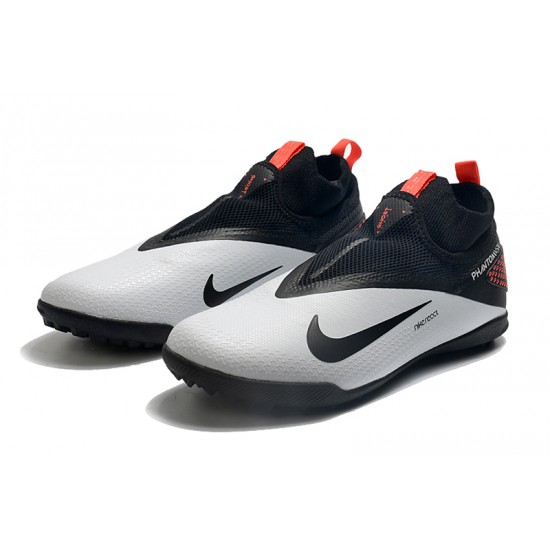 Nike React Phantom Vision 2 Pro Dynamic Fit TF Black Grey Orange Football Boots