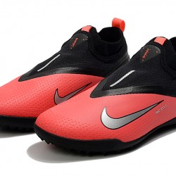 Nike React Phantom Vision 2 Pro Dynamic Fit TF Red Black Silver Football Boots