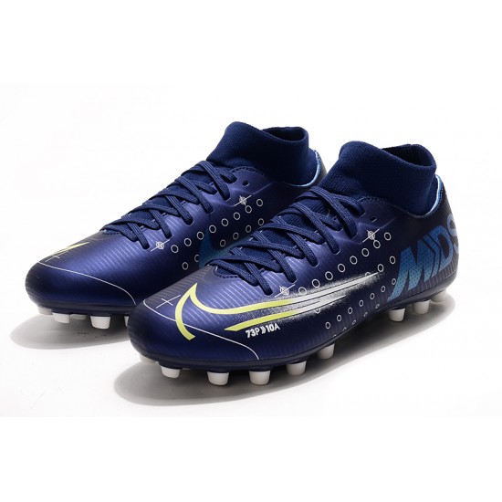 Nike Superfly 7 Academy AG Deep Blue White Football Boots