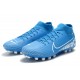 Nike Superfly 7 Academy AG White Navy Blue Football Boots