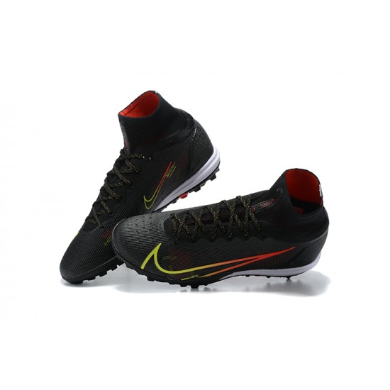 Nike Superfly 8 Elite TF High Mens Black White Green Red Football Boots