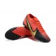 Nike Vapor 13 Elite TF Red Black Gold Football Boots