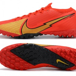 Nike Vapor 13 Elite TF Red Gold Black Football Boots