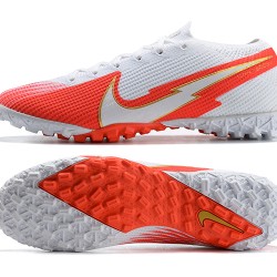 Nike Vapor 13 Elite TF White Orange Silver Football Boots