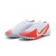 Nike Vapor 13 Elite TF White Orange Silver Football Boots