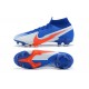 Nike Mercurial Superfly 7 Elite FG Deep Blue Orange Silver Football Boots