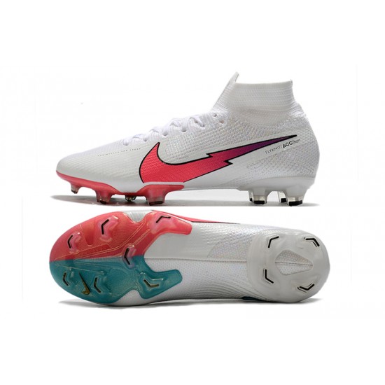 Nike Mercurial Superfly 7 Elite Korea FG White Blue Peach Football Boots