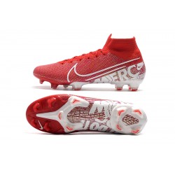 Nike Mercurial Superfly 7 Elite SE FG Deep Red White Football Boots