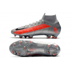 Nike Mercurial Superfly 7 Elite SE FG Silver Orange Black Football Boots