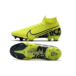 Nike Mercurial Superfly 7 Elite SE FG Yellow Green Black Football Boots