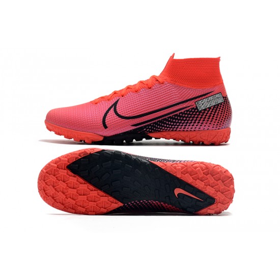 Nike Mercurial Superfly 7 Elite TF Black Red Football Boots