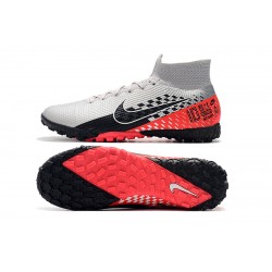 Nike Mercurial Superfly 7 Elite TF Black Red Silver Football Boots