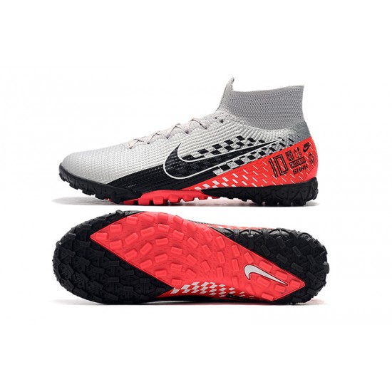 Nike Mercurial Superfly 7 Elite TF Black Red Silver Football Boots