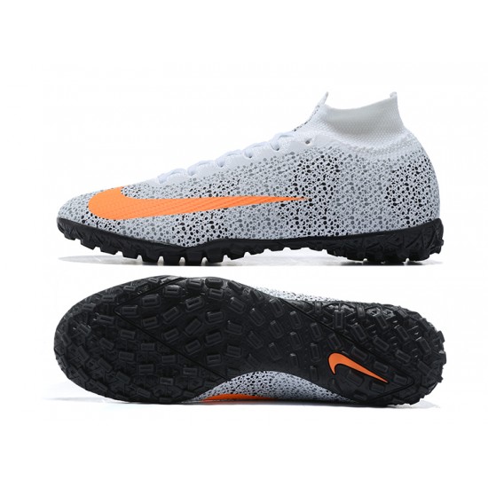 Nike Mercurial Superfly 7 Elite TF Grey Orange White Football Boots