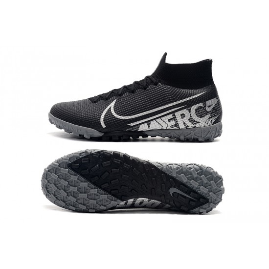 Nike Mercurial Superfly 7 Elite TF White Black Football Boots