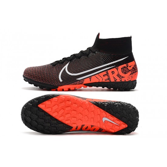 Nike Mercurial Superfly 7 Elite TF White Orange Black Football Boots