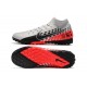 Nike Mercurial Superfly VII Academy TF Black Silver Red Football Boots