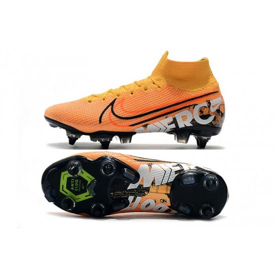 Nike Mercurial Vapor 13 Elite SG-PRO AC High Orange Black White Football Boots