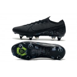 Nike Mercurial Vapor 13 Elite SG-PRO AC Low Black Green Football Boots