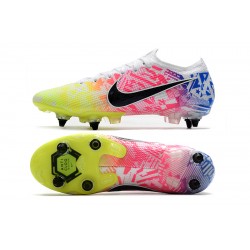 Nike Mercurial Vapor 13 Elite SG-PRO AC Low White Green Black Multi Football Boots