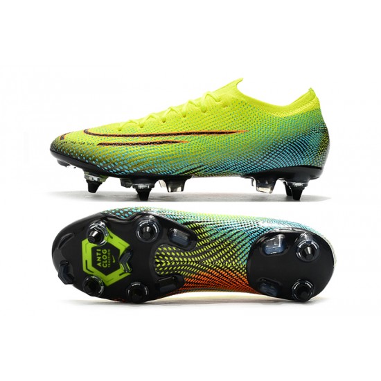 Nike Mercurial Vapor 13 Elite SG-PRO AC Low Yellow Green Pink Football Boots