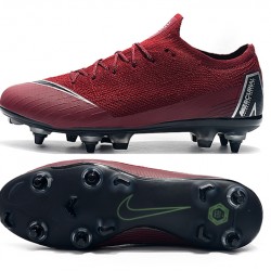 Nike Mercurial Vapor VI Elite SG AC Low Black Win-Red White Football Boots