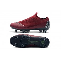 Nike Mercurial Vapor VI Elite SG AC Low Black Win-Red White Football Boots