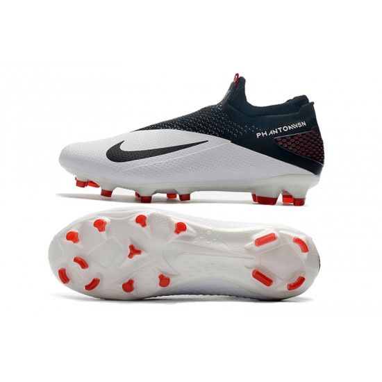 Nike Phantom Vision Elite DF FG Black White Football Boots Nike Phantom Vision Elite DF FG Black White Football Boots