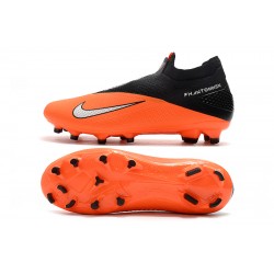 Nike Phantom Vision Elite DF FG Orange Black Silver Football Boots