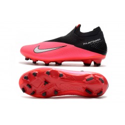 Nike Phantom Vision Elite DF FG Peach Black Silver Football Boots