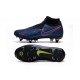 Nike Phantom VSN Elite DF SG-Pro Anti Clog High Deep Blue Black Red Football Boots