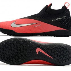 Nike React Phantom Vision 2 Pro Dynamic Fit TF Red Black Silver Football Boots