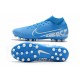 Nike Superfly 7 Academy AG White Navy Blue Football Boots