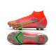 Nike Superfly 8 Elite FG High Mens Womens Green Red Silver Football Boots