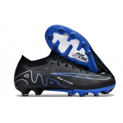 Nike Air Zoom Mercurial Vapor 15 Elite AG Low Football Boots Black Blue White For Men 
