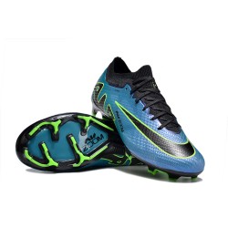 Nike Air Zoom Mercurial Vapor 15 Elite FG Low Football Boots Blue Black Green For Men/Women