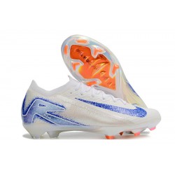 Nike Air Zoom Mercurial Vapor 16 Elite FG White Blue Low Football Boots For Women And Men 