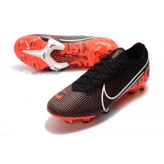 Nike Dream Speed Mercurial Vapor 13 Elite FG Black White Orange Football Boots