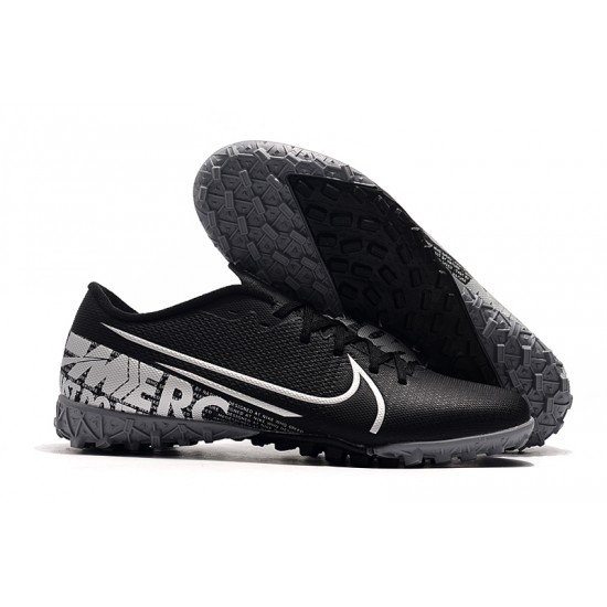 Nike Mercurial Vapor 13 Academy TF Black White Football Boots