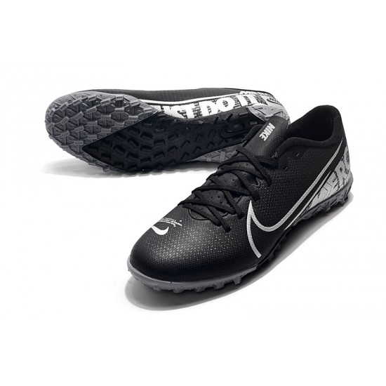 Nike Mercurial Vapor 13 Academy TF Black White Football Boots