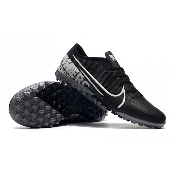 Nike Mercurial Vapor 13 Academy TF Black White Football Boots