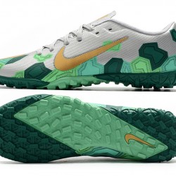 Nike Mercurial Vapor 13 Academy TF Green Silver Gold Football Boots