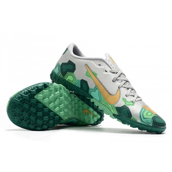 Nike Mercurial Vapor 13 Academy TF Green Silver Gold Football Boots