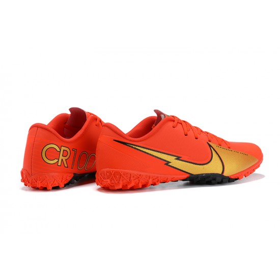 Nike Mercurial Vapor 13 Academy TF Red Gold Football Boots