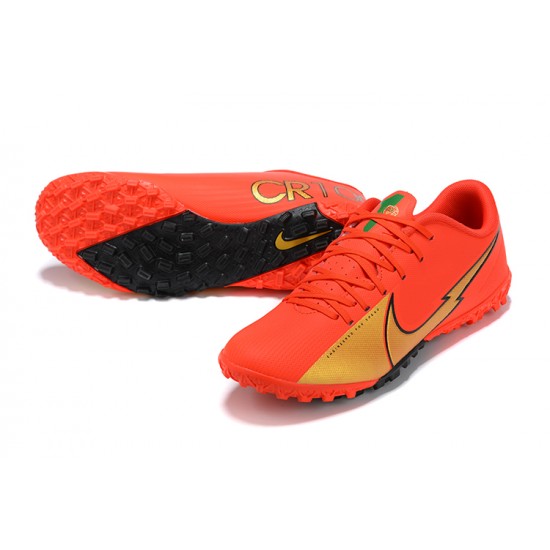 Nike Mercurial Vapor 13 Academy TF Red Gold Football Boots