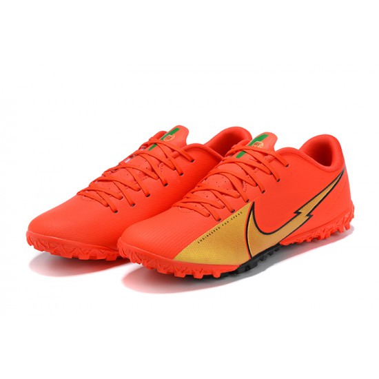 Nike Mercurial Vapor 13 Academy TF Red Gold Football Boots