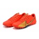 Nike Mercurial Vapor 13 Academy TF Red Gold Football Boots