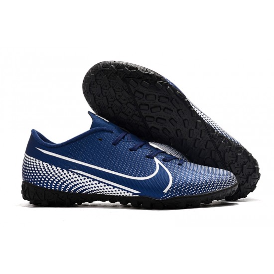 Nike Mercurial Vapor 13 Academy TF White Deep Blue Football Boots