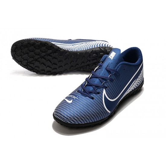Nike Mercurial Vapor 13 Academy TF White Deep Blue Football Boots